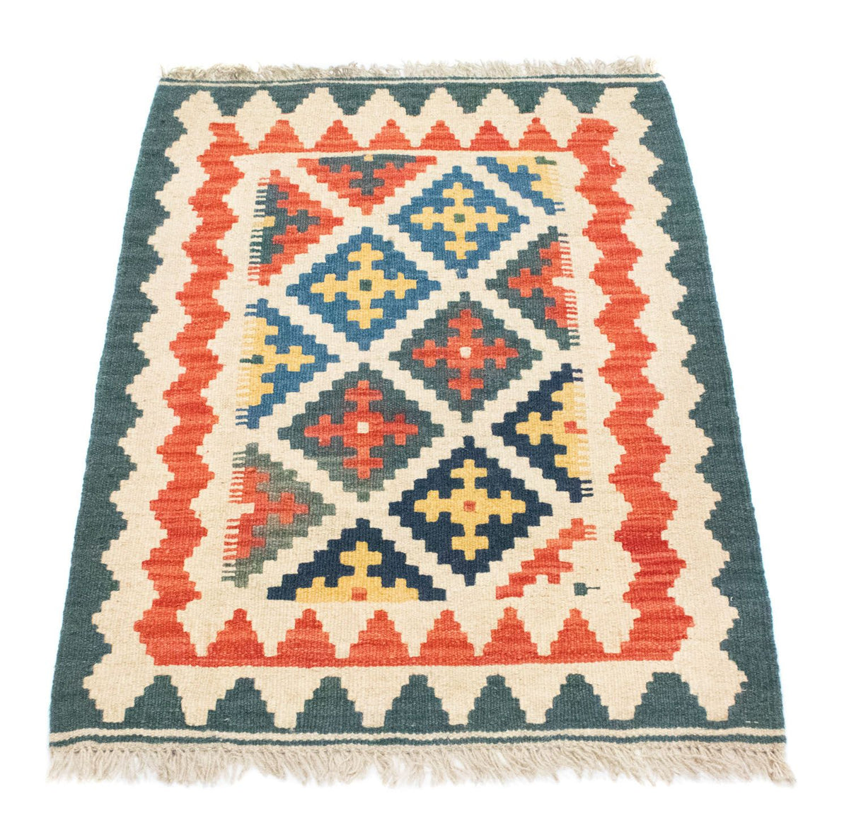 Kelim Rug - Oriental - 89 x 67 cm - beige