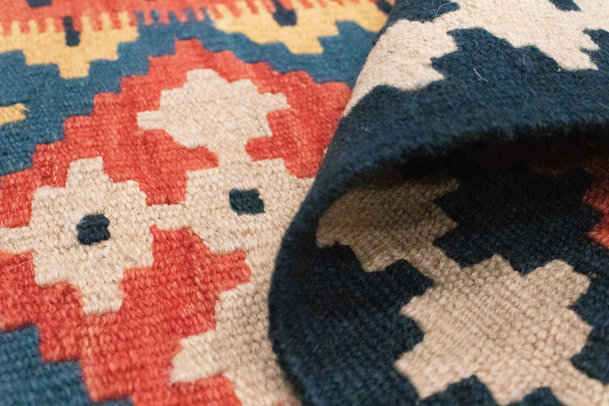 Kelim Rug - Oriental - 89 x 60 cm - blue