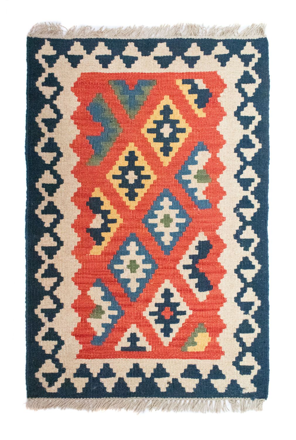 Kelim Rug - Oriental - 91 x 61 cm - orange