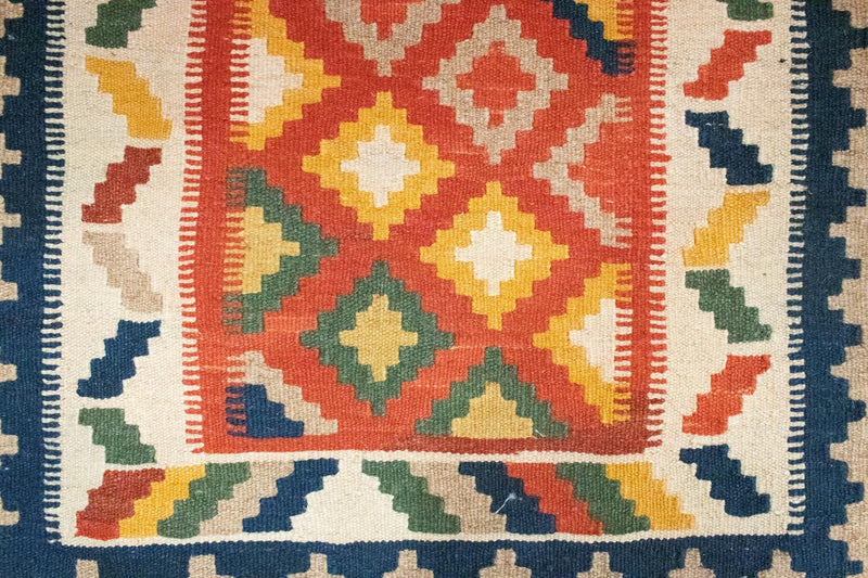 Kelim Rug - Oriental - 91 x 66 cm - orange