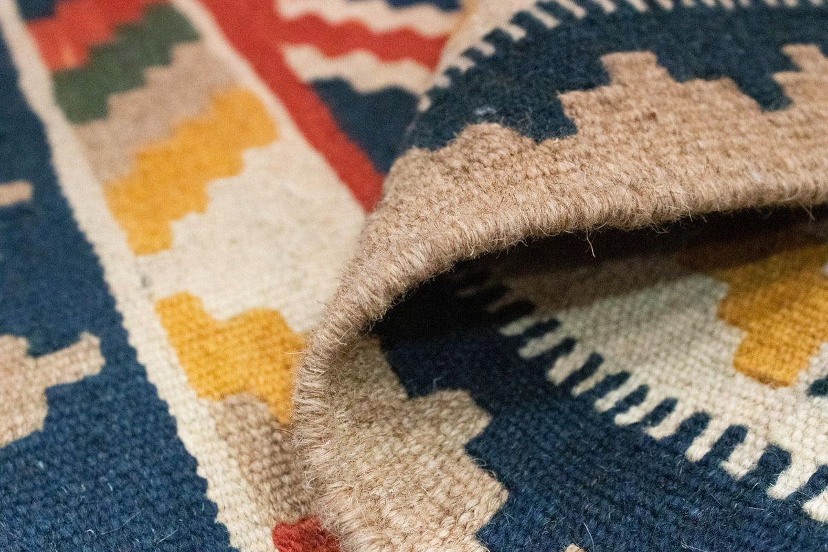 Kelim Rug - Oriental - 91 x 66 cm - orange