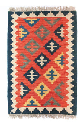 Kelim Rug - Oriental - 93 x 62 cm - orange