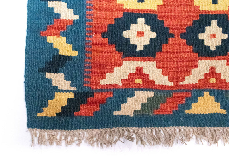 Kelim Rug - Oriental - 87 x 62 cm - orange