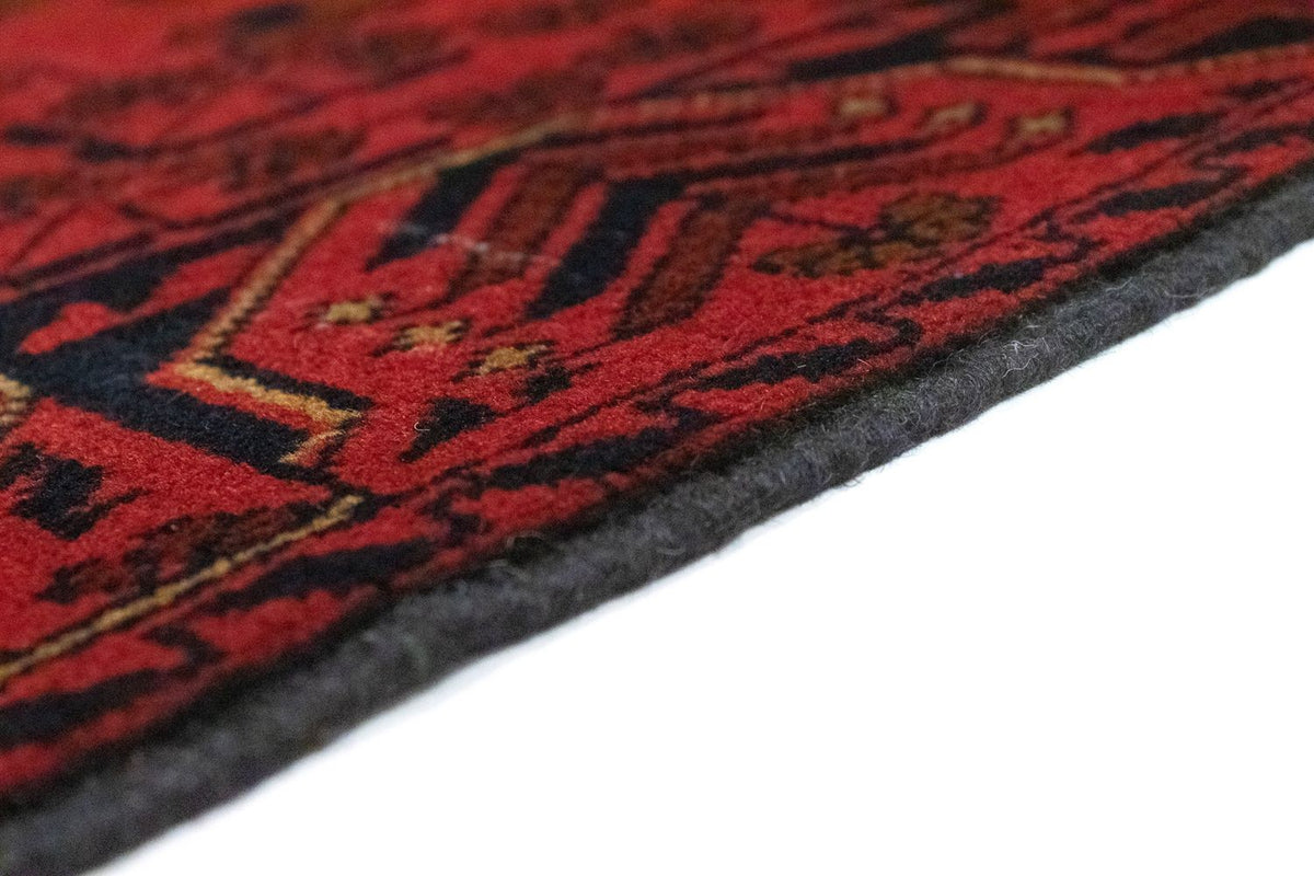 Runner Afghan Rug - Kunduz - 189 x 75 cm - red