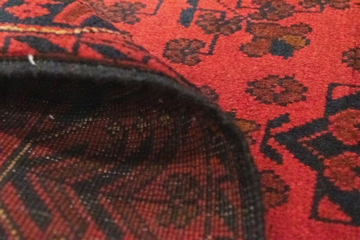 Runner Afghan Rug - Kunduz - 189 x 75 cm - red