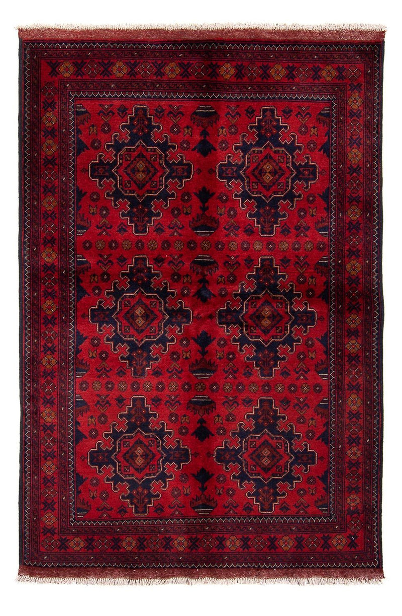 Afghan Rug - Kunduz - 192 x 128 cm - dark red