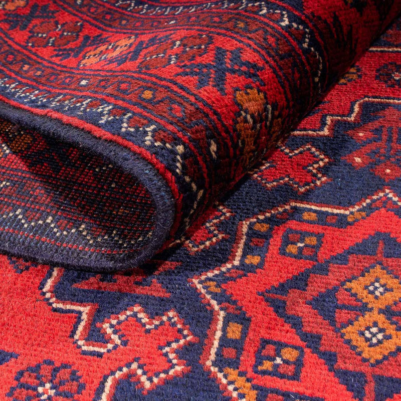 Afghan Rug - Kunduz - 192 x 128 cm - dark red