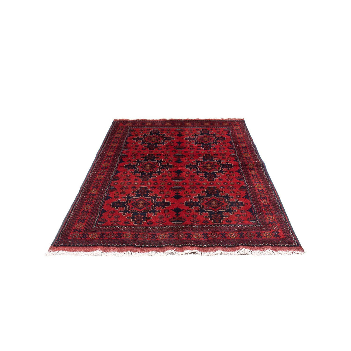 Afghan Rug - Kunduz - 192 x 128 cm - dark red