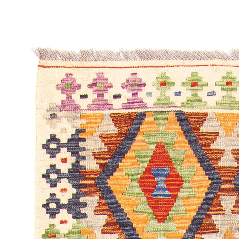 Runner Kelim Rug - Splash - 305 x 81 cm - beige