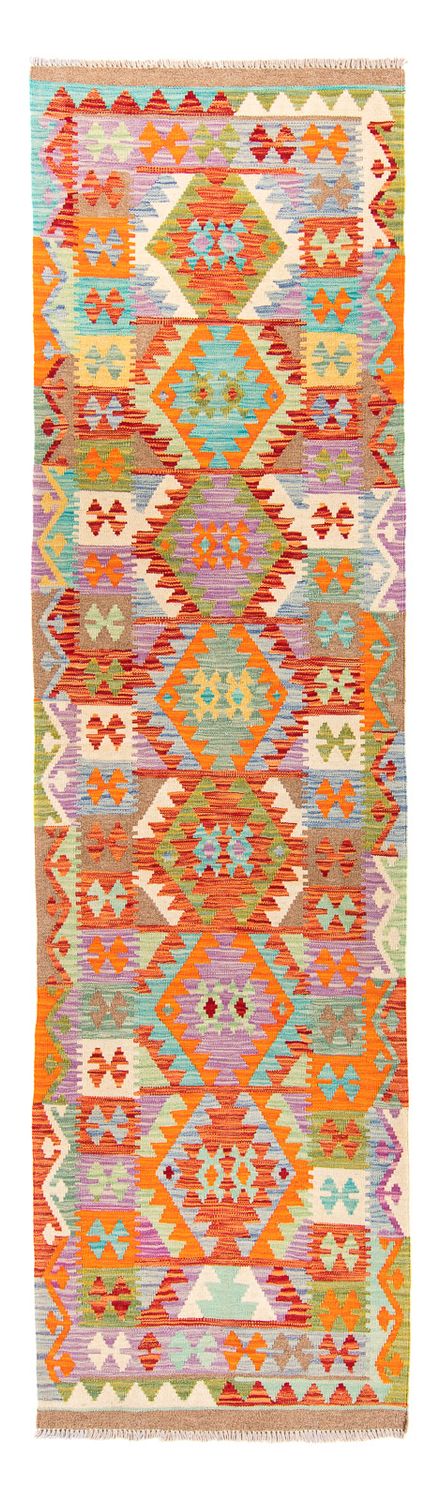 Runner Kelim Rug - Splash - 300 x 82 cm - multicolored