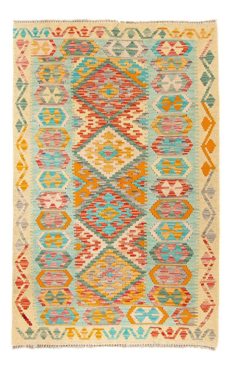Kelim Rug - Splash - 161 x 105 cm - multicolored