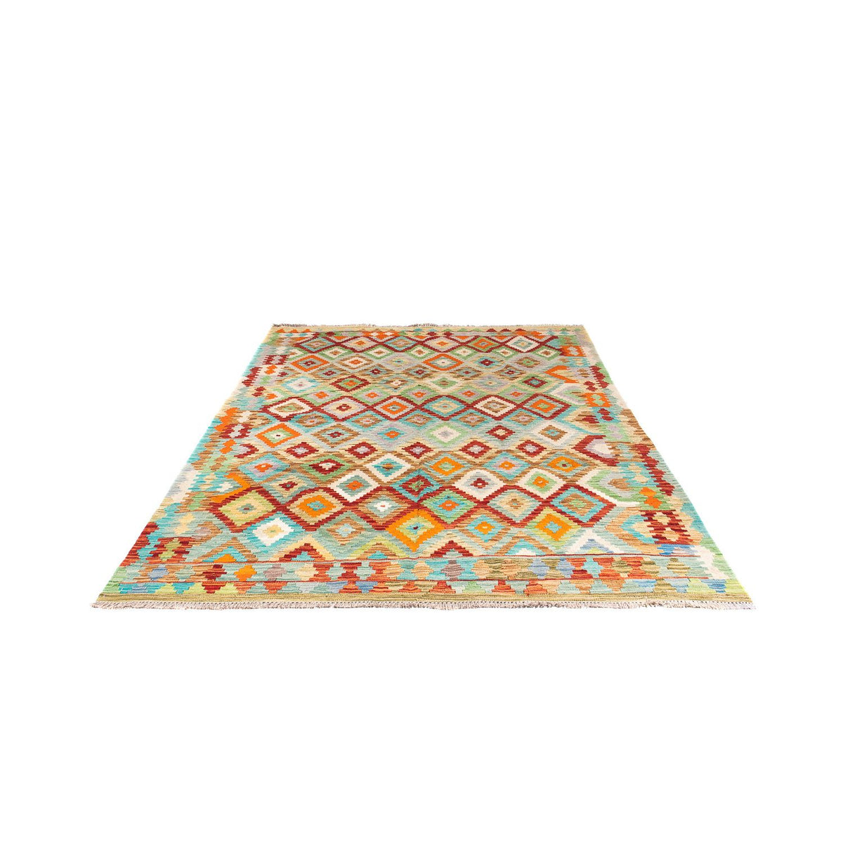 Kelim Rug - Splash - 244 x 175 cm - multicolored