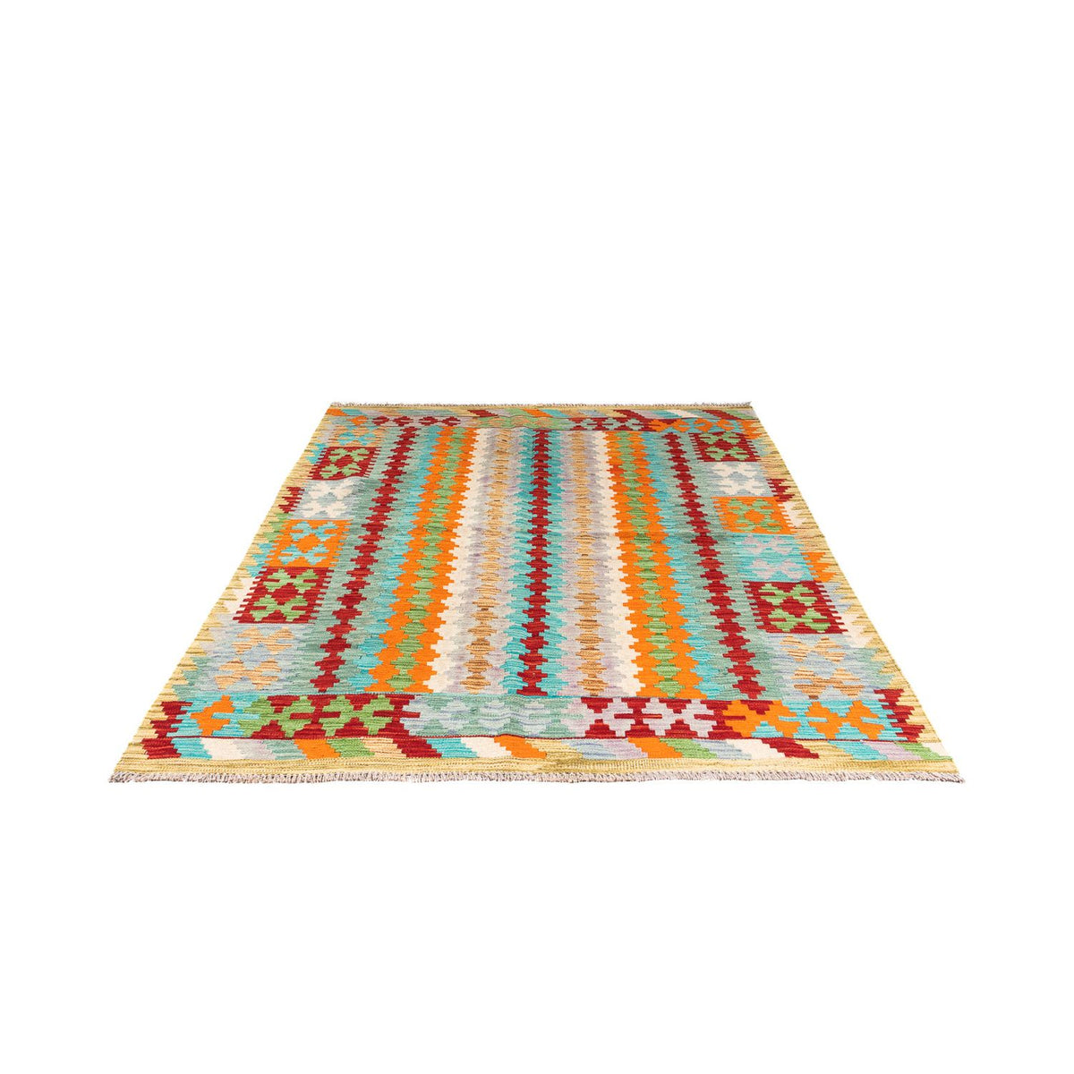Kelim Rug - Splash - 200 x 153 cm - multicolored
