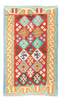 Kelim Rug - Splash - 154 x 99 cm - dark red