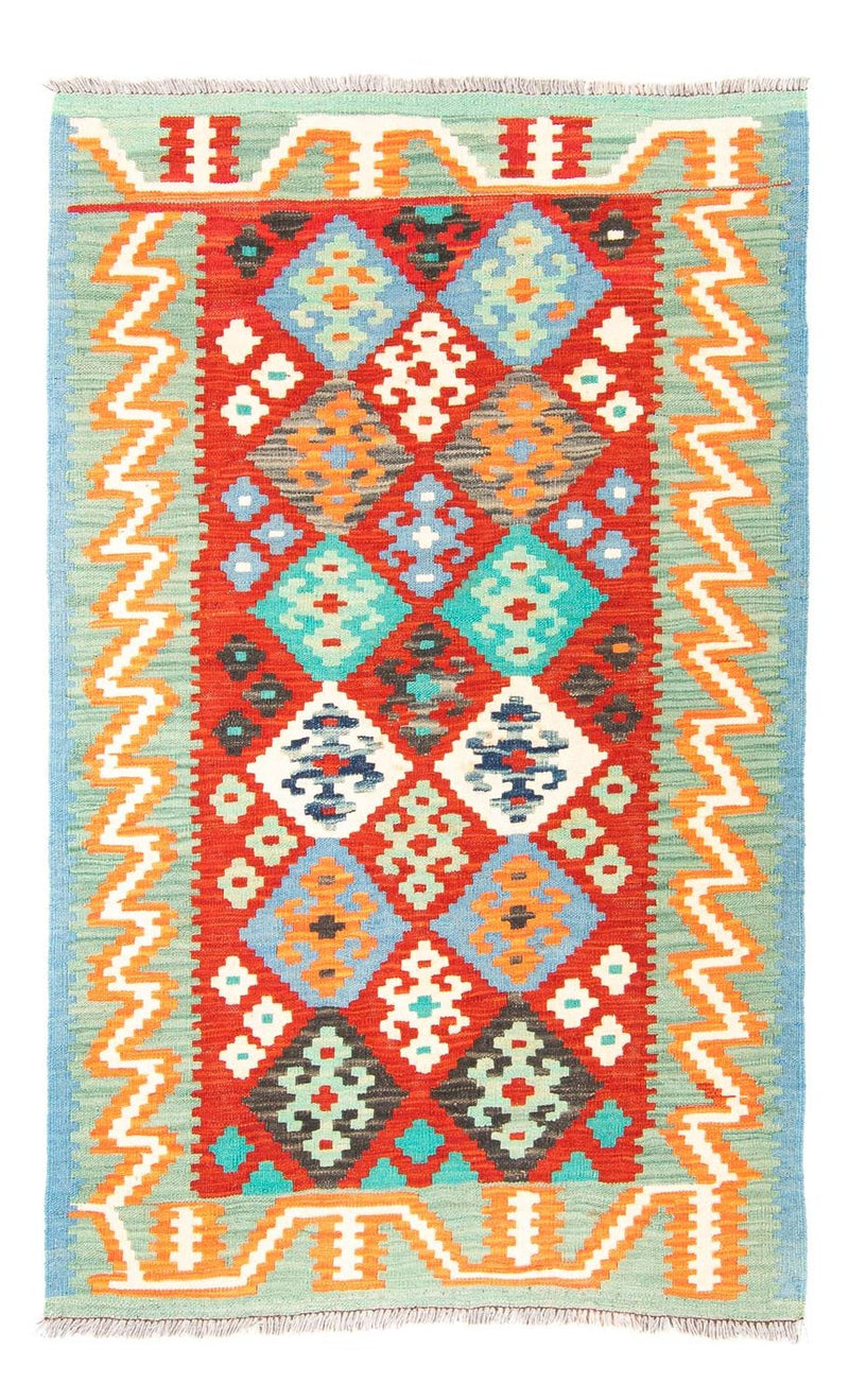 Kelim Rug - Splash - 154 x 99 cm - dark red