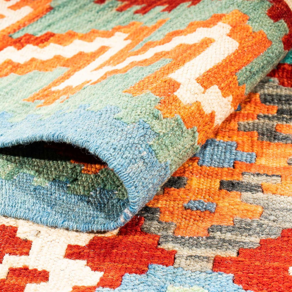 Kelim Rug - Splash - 154 x 99 cm - dark red