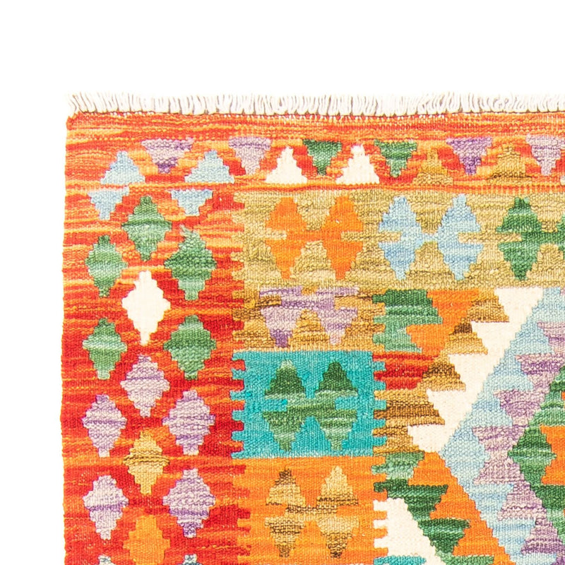 Kelim Rug - Splash - 154 x 102 cm - rust