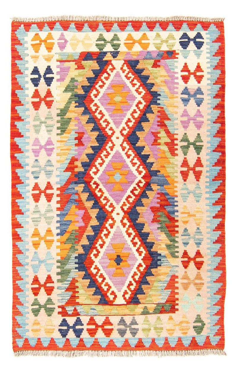 Kelim Rug - Splash - 157 x 101 cm - rust