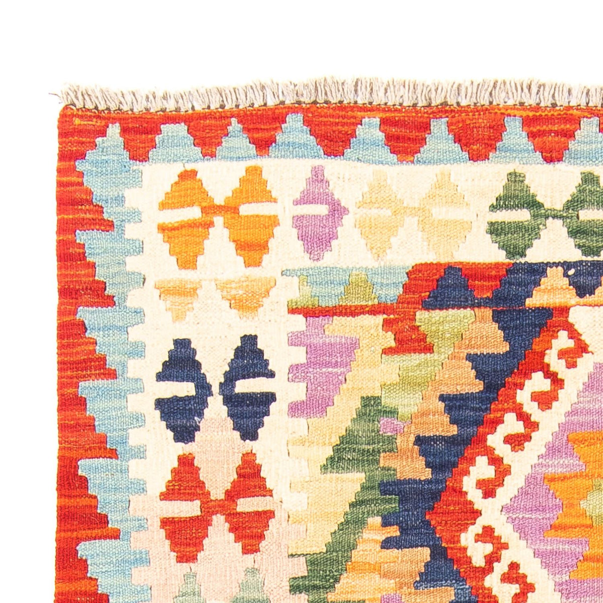 Kelim Rug - Splash - 157 x 101 cm - rust