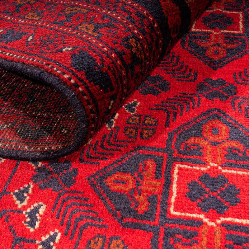 Afghan Rug - Kunduz - 199 x 126 cm - dark red