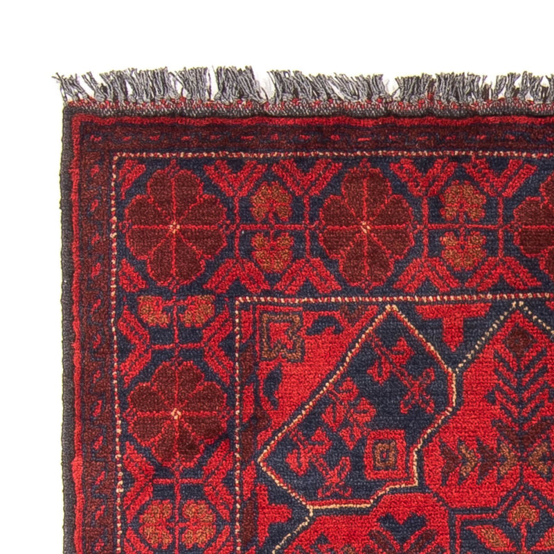 Afghan Rug - Kunduz - 125 x 78 cm - dark red