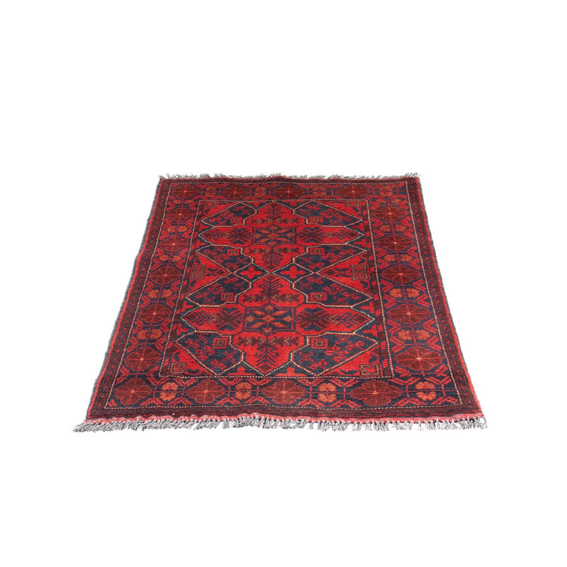 Afghan Rug - Kunduz - 125 x 78 cm - dark red