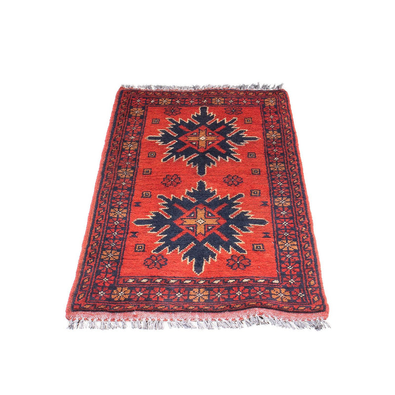 Afghan Rug - Kunduz - 98 x 49 cm - dark red