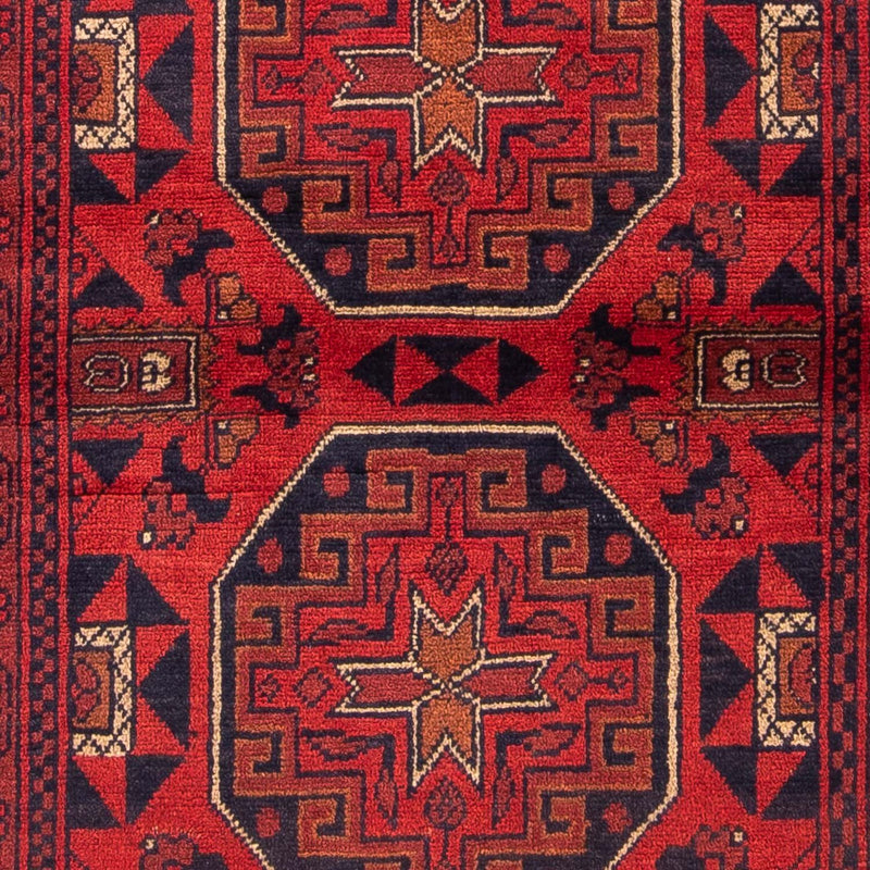 Afghan Rug - Kunduz - 146 x 102 cm - dark red