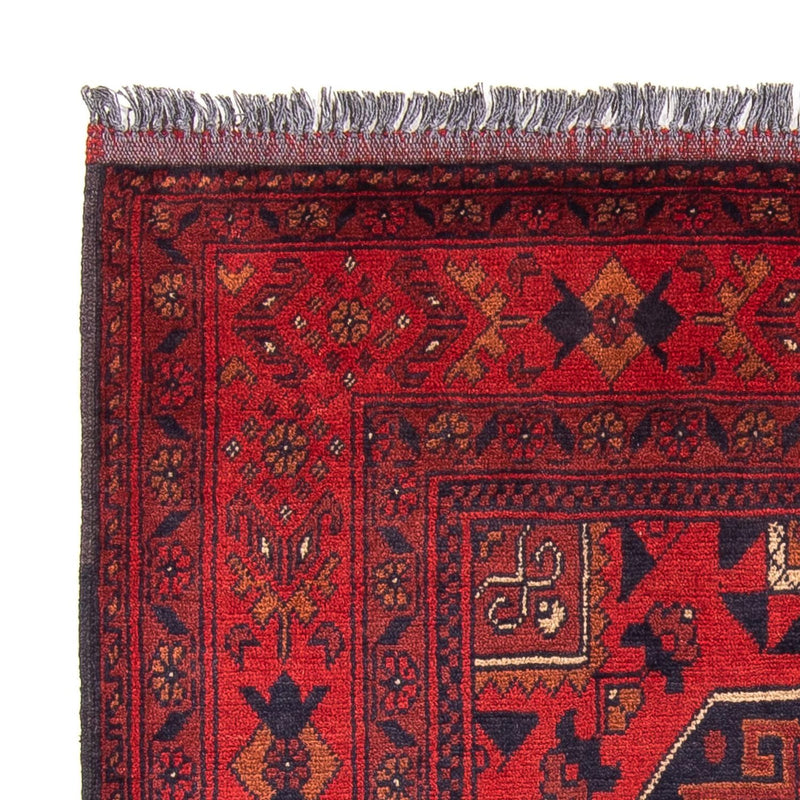 Afghan Rug - Kunduz - 146 x 102 cm - dark red