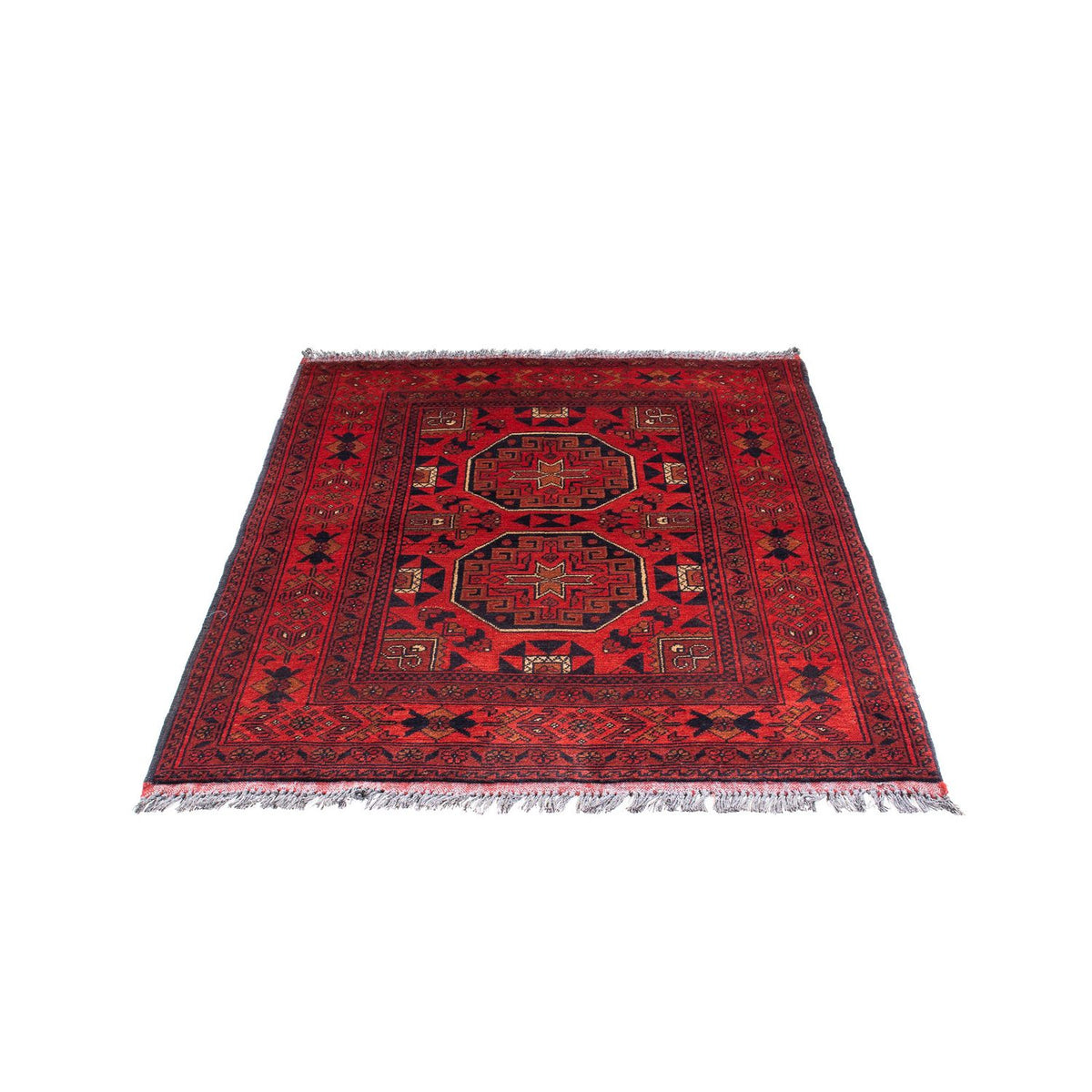 Afghan Rug - Kunduz - 146 x 102 cm - dark red