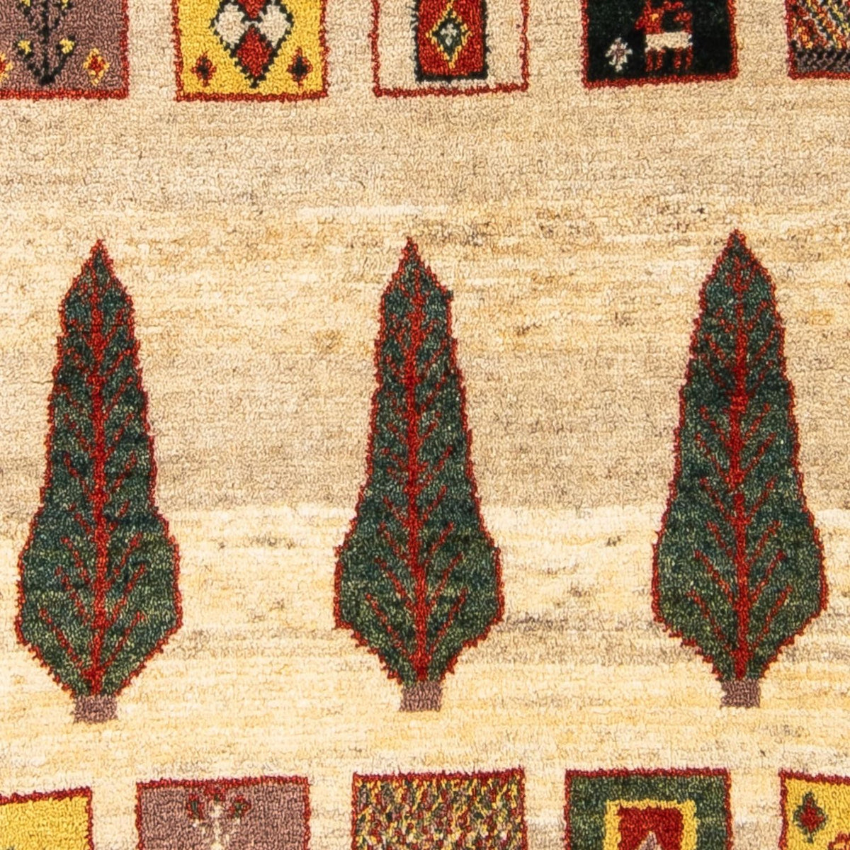 Gabbeh Rug - Loribaft Perser - 150 x 106 cm - beige