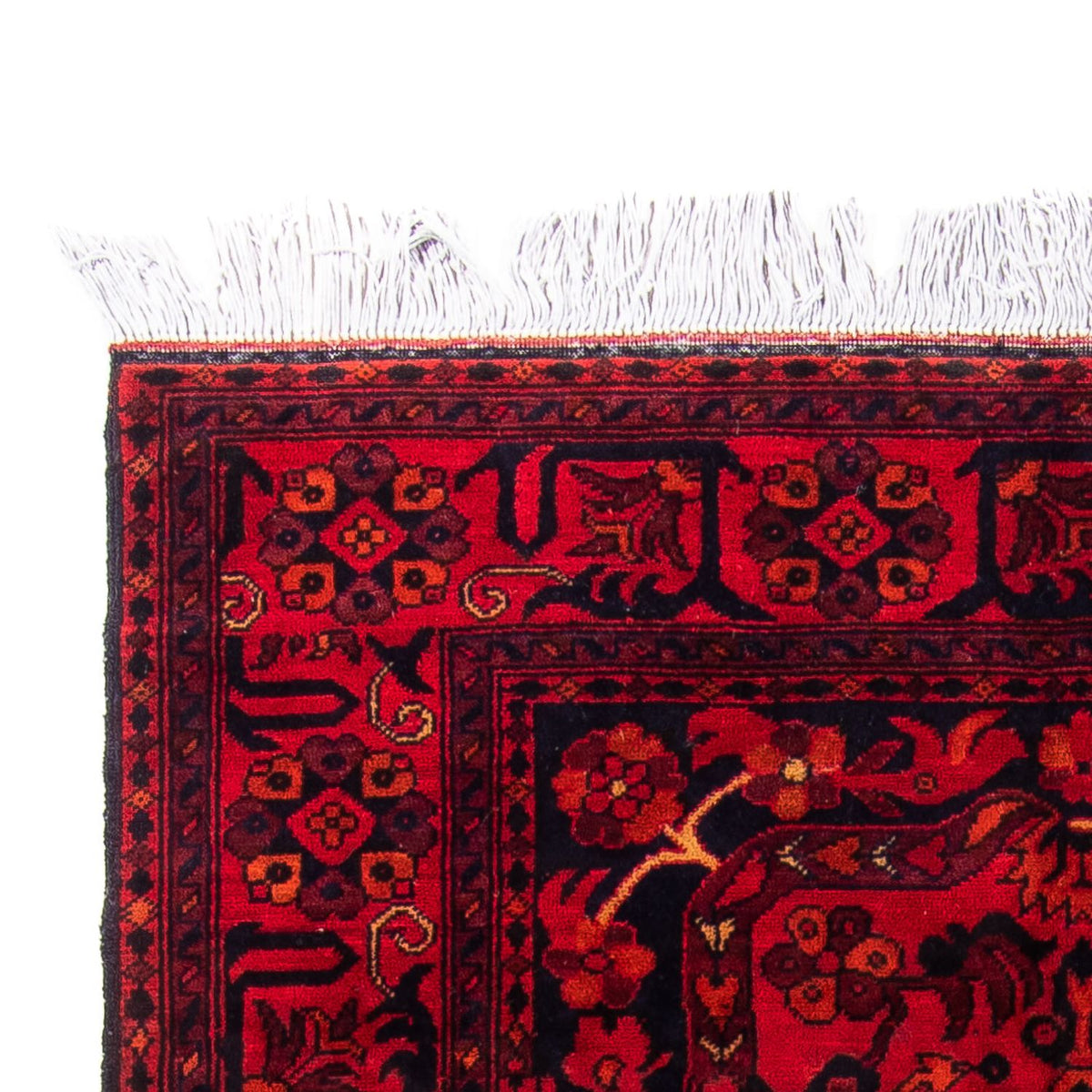 Afghan Rug - Kunduz - 203 x 102 cm - dark red