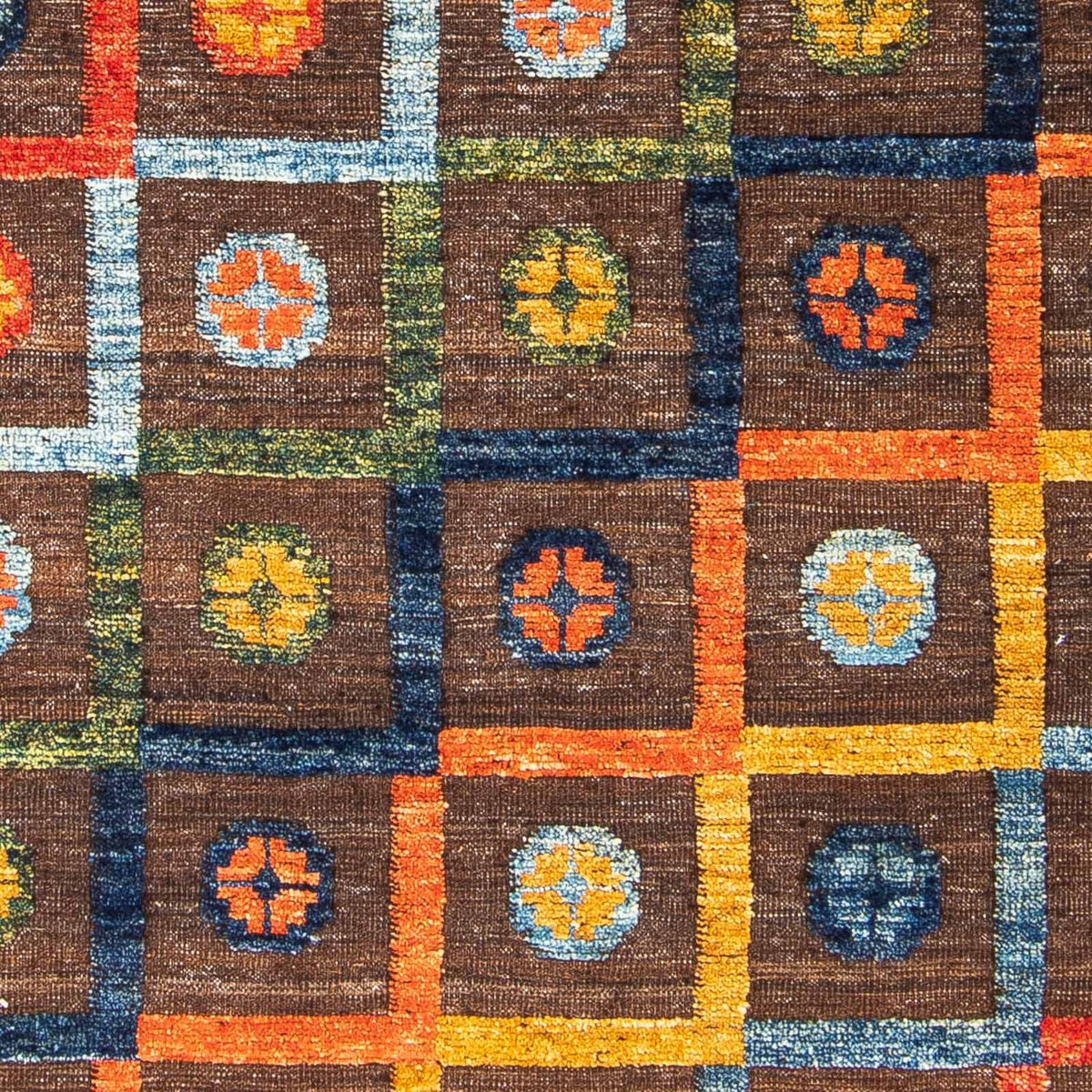 Kelim Rug - Splash - 191 x 128 cm - brown