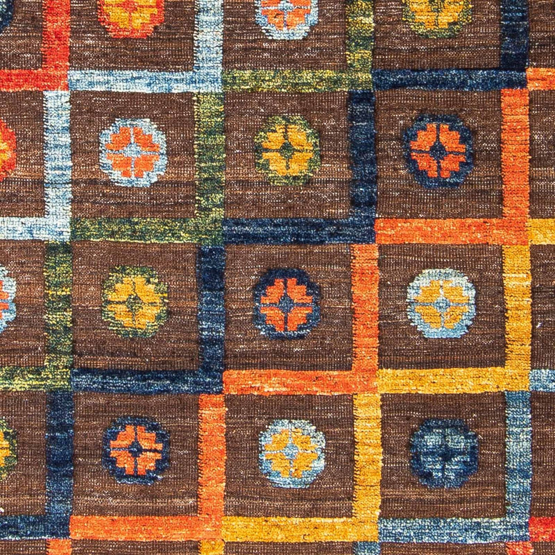 Kelim Rug - Splash - 191 x 128 cm - brown