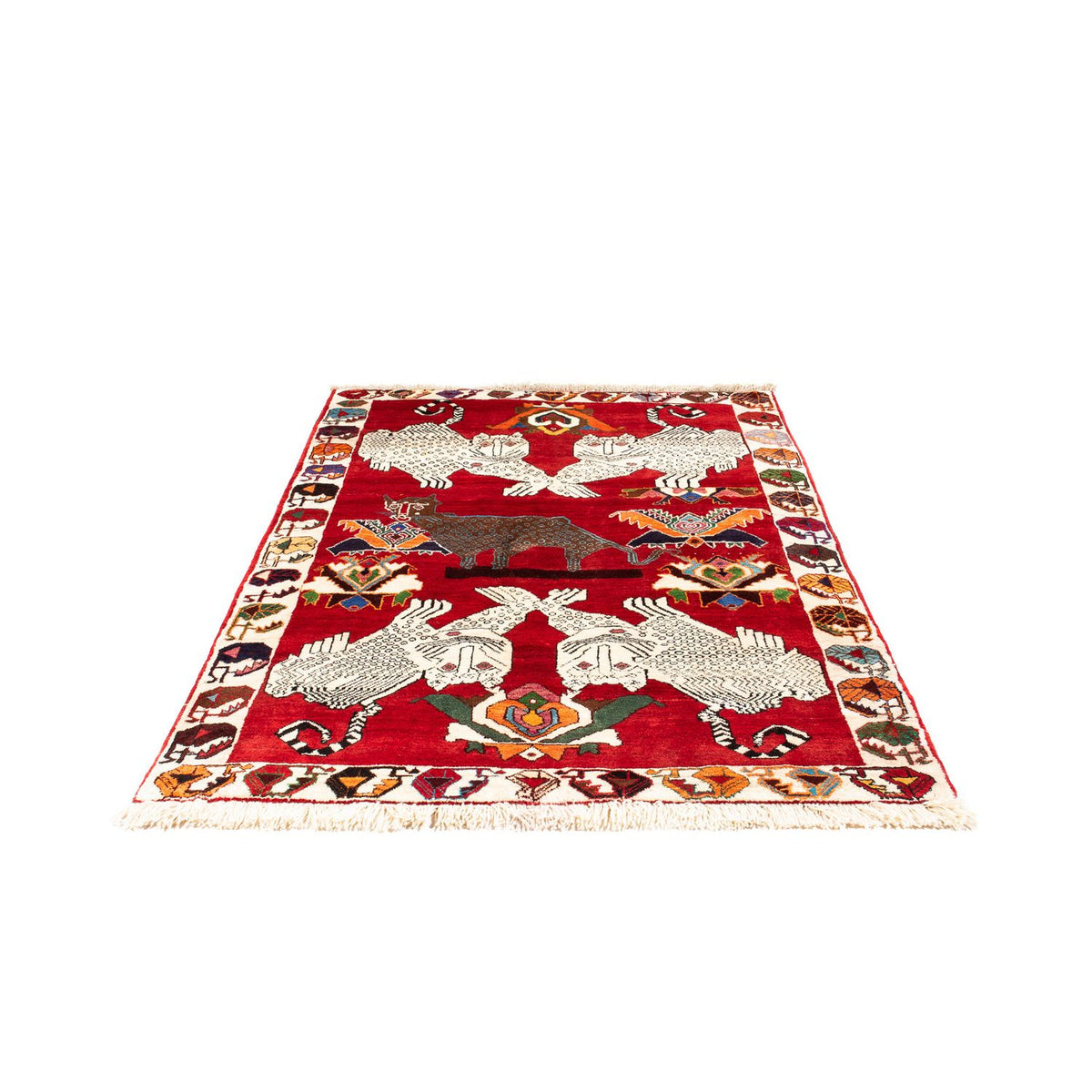 Perser Rug - Nomadic - 204 x 135 cm - dark red
