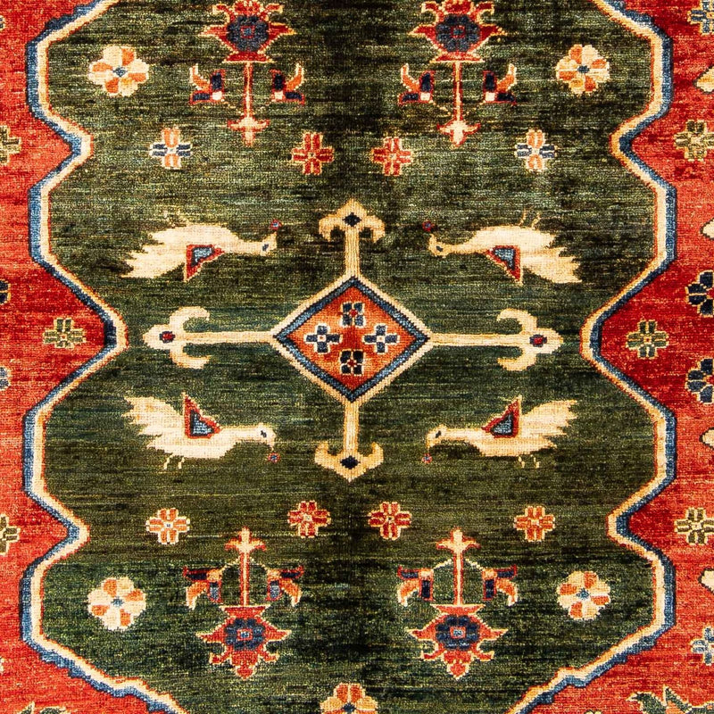 Afghan Rug - 195 x 150 cm - red