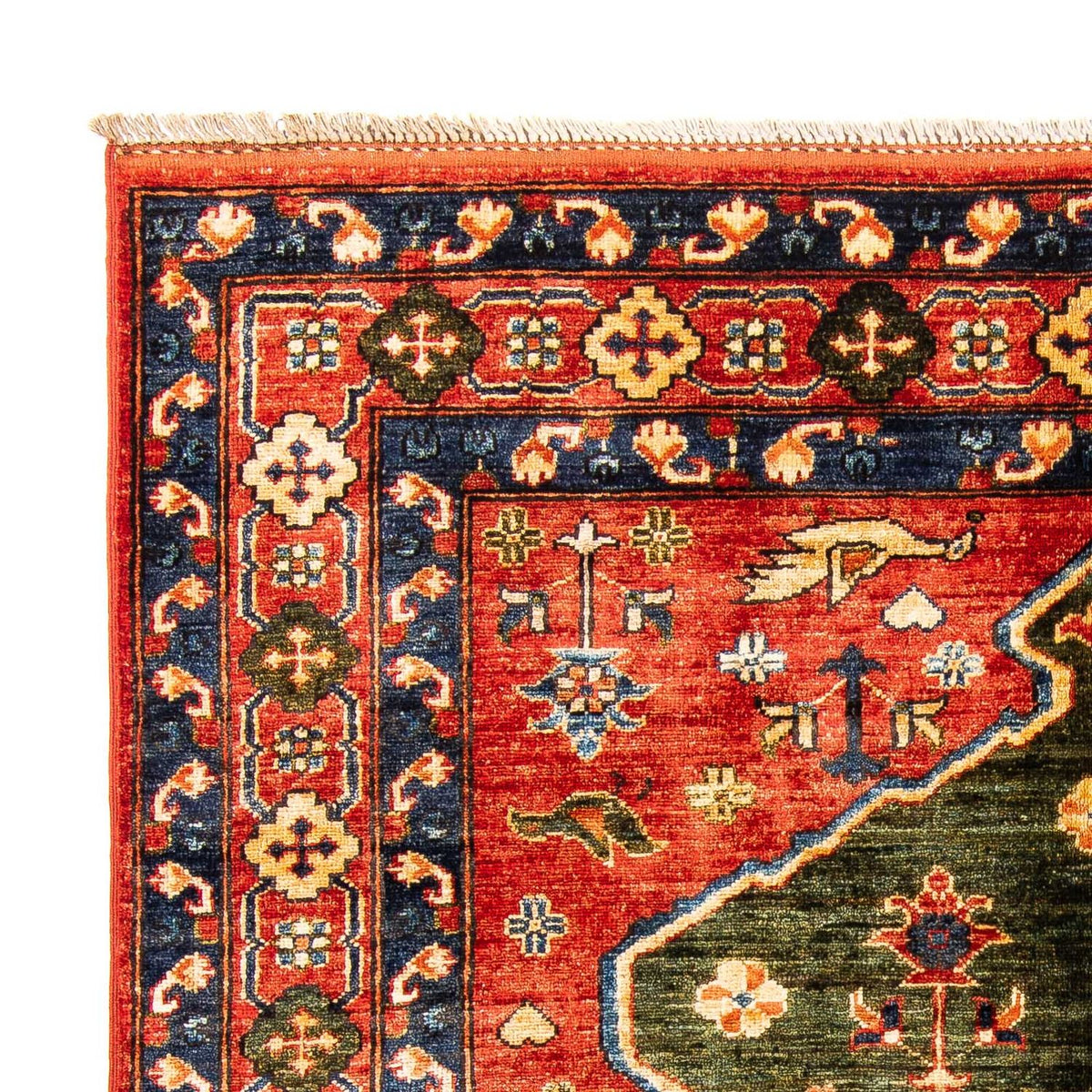 Afghan Rug - 195 x 150 cm - red