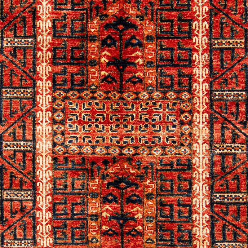 Afghan Rug - 196 x 158 cm - red