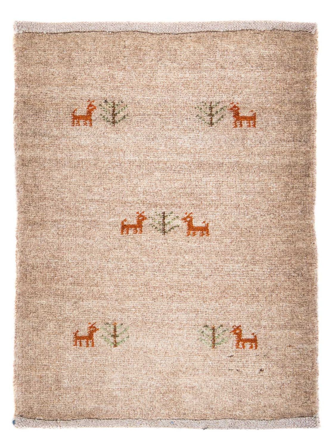 Gabbeh Rug - Loribaft Perser - 60 x 40 cm - light chocolate