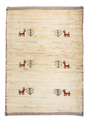 Gabbeh Rug - Loribaft Perser - 60 x 40 cm - beige