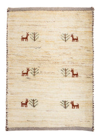 Gabbeh Rug - Loribaft Perser - 60 x 40 cm - beige
