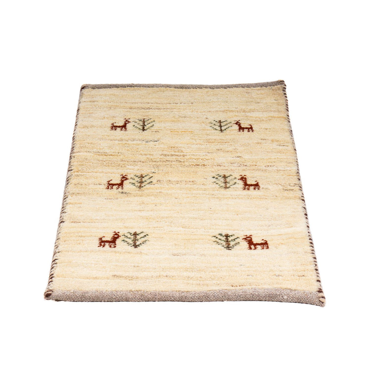 Gabbeh Rug - Loribaft Perser - 60 x 40 cm - beige