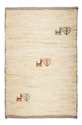 Gabbeh Rug - Loribaft Perser - 60 x 40 cm - beige