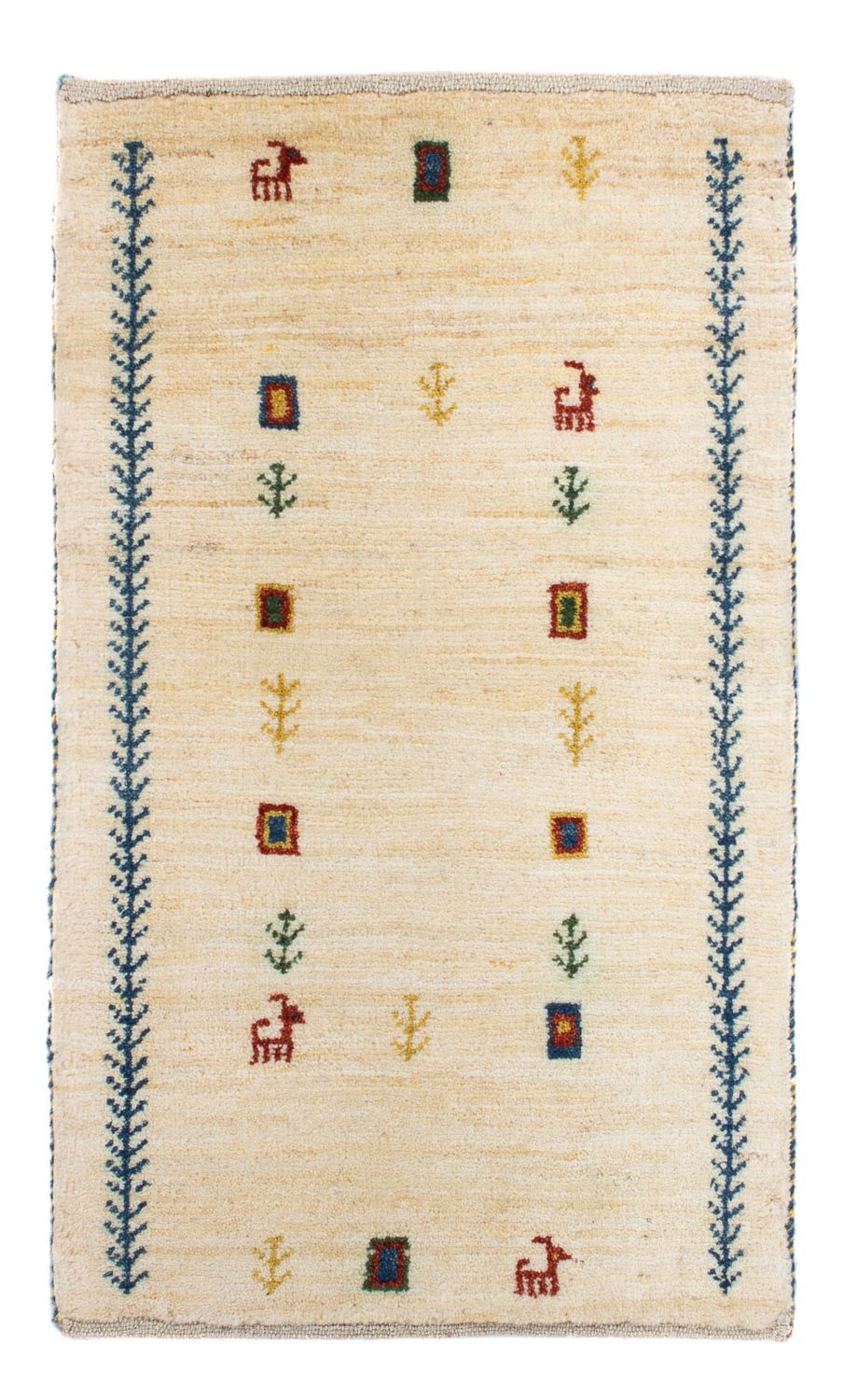 Gabbeh Rug - Loribaft Perser - 87 x 51 cm - beige