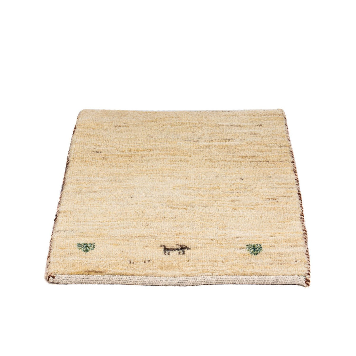 Gabbeh Rug - Loribaft Perser square  - 45 x 40 cm - beige