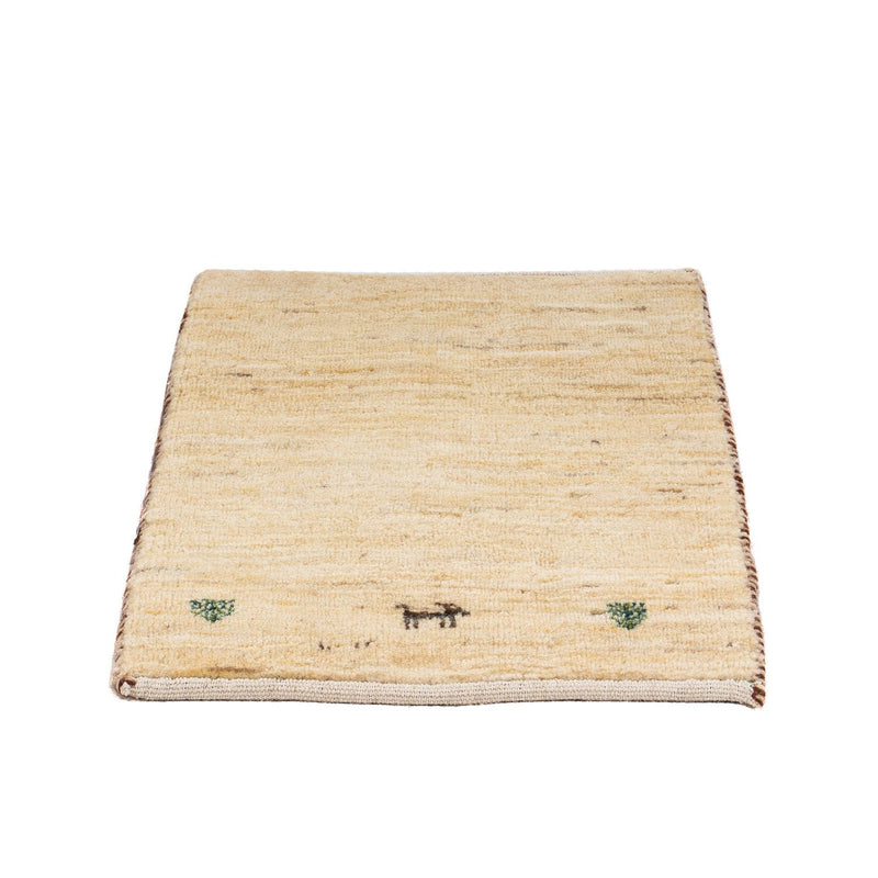 Gabbeh Rug - Loribaft Perser square  - 45 x 40 cm - beige