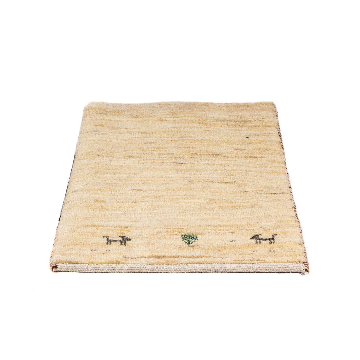 Gabbeh Rug - Loribaft Perser square  - 45 x 40 cm - beige