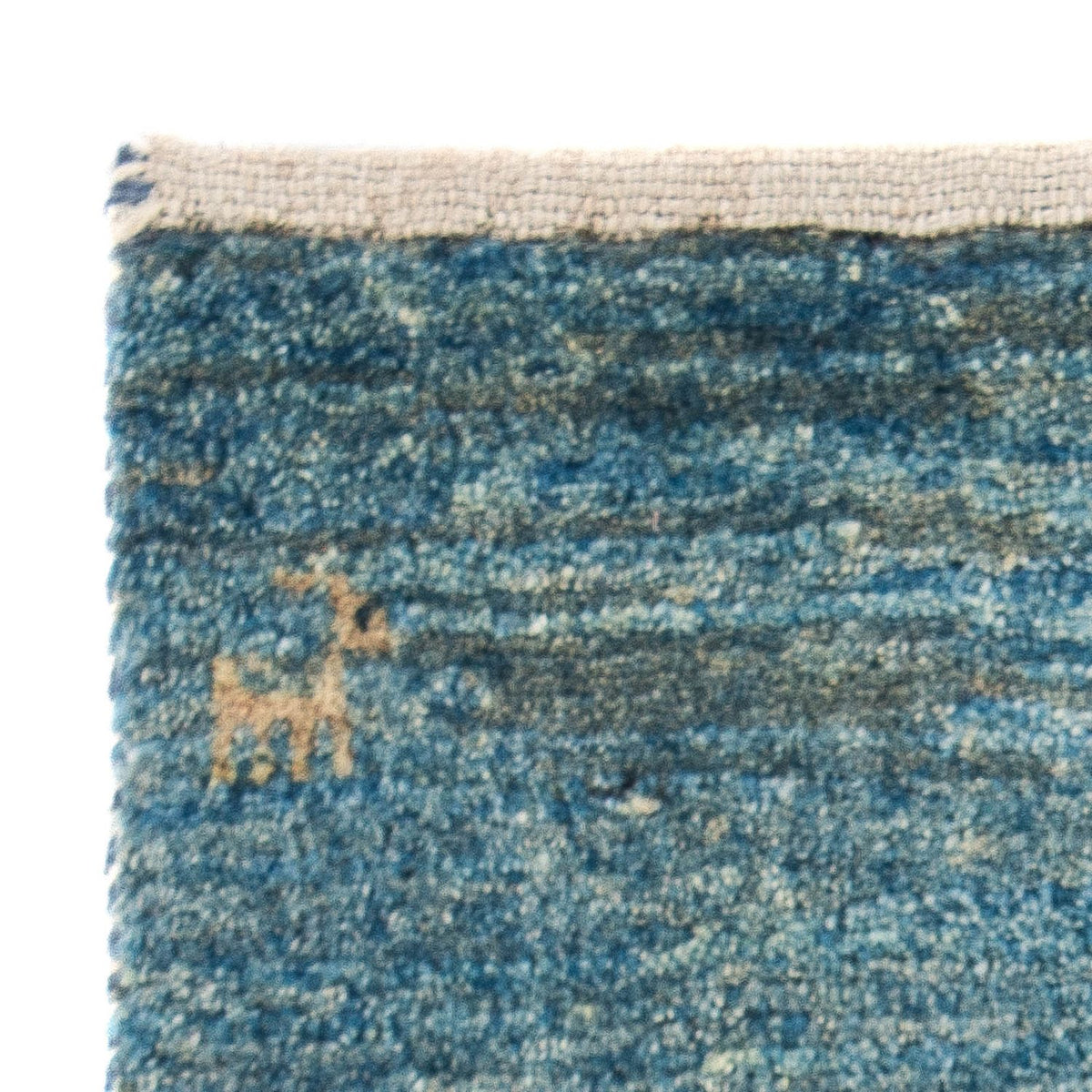 Gabbeh Rug - Loribaft Perser - 60 x 40 cm - light blue
