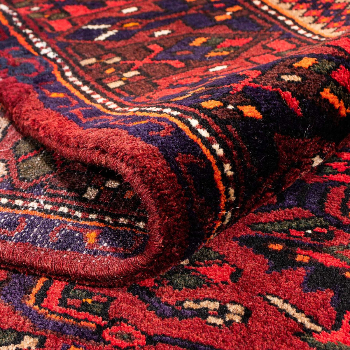 Perser Rug - Nomadic - 226 x 146 cm - dark red