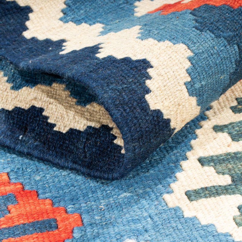 Runner Kelim Rug - Oriental - 204 x 62 cm - blue